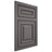 Shiloh Cabinetry Flush Inset Portland Walnut Plain Cut Cadet Door