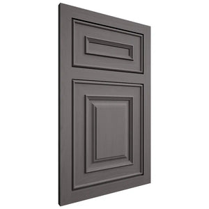 Shiloh Cabinetry Flush Inset Portland Walnut Plain Cut Cadet Door