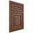 Shiloh Cabinetry Flush Inset Portland Walnut Plain Cut Natural Door