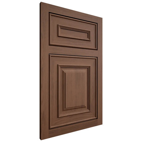 Shiloh Cabinetry Flush Inset Portland Walnut Plain Cut Natural Door