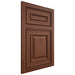 Shiloh Cabinetry Flush Inset Portland Walnut Plain Cut Rye Door