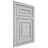 Shiloh Cabinetry Flush Inset Portland Walnut Plain Cut Stratus Door
