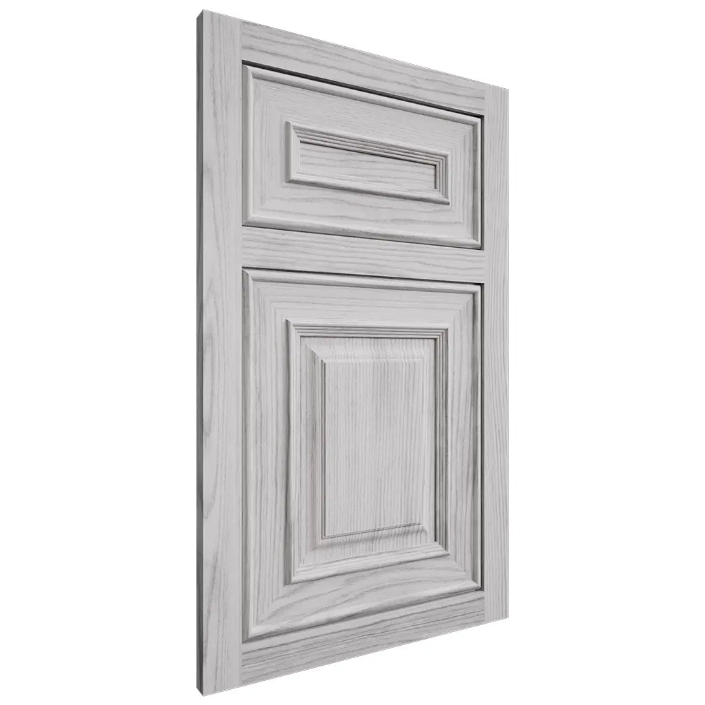 Shiloh Cabinetry Flush Inset Portland Walnut Plain Cut Stratus Door