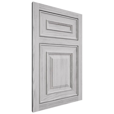 Shiloh Cabinetry Flush Inset Portland Walnut Plain Cut Stratus Door