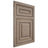 Shiloh Cabinetry Flush Inset Portland White Oak Plain Cut Almond Door