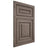 Shiloh Cabinetry Flush Inset Portland White Oak Plain Cut Clay Door