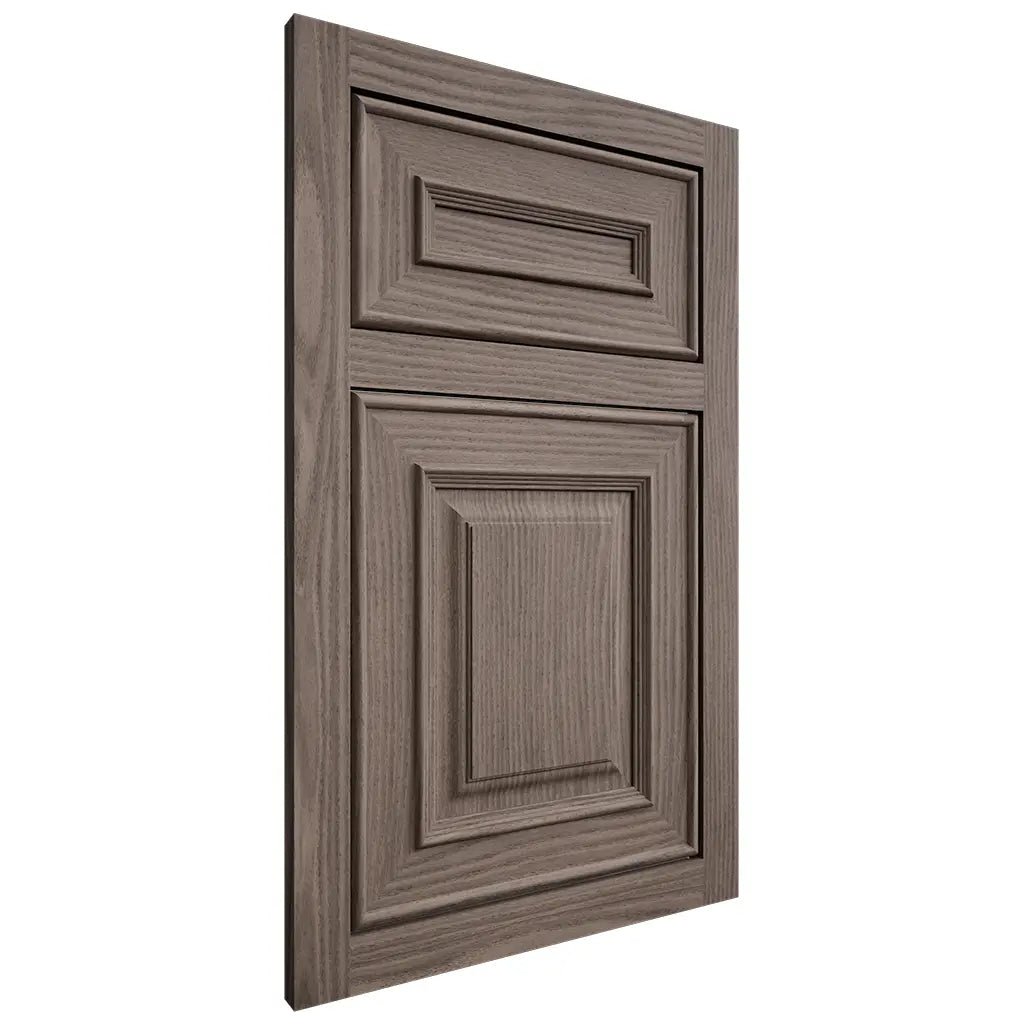Shiloh Cabinetry Flush Inset Portland White Oak Plain Cut Clay Door