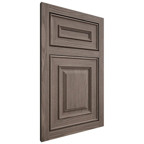 Shiloh Cabinetry Flush Inset Portland White Oak Plain Cut Clay Door