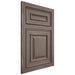 Shiloh Cabinetry Flush Inset Portland White Oak Plain Cut Clay Door