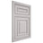 Shiloh Cabinetry Flush Inset Portland White Oak Plain Cut Cotton Door