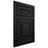 Shiloh Cabinetry Flush Inset Portland White Oak Plain Cut Ink Door