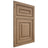Shiloh Cabinetry Flush Inset Portland White Oak Plain Cut Natural Door