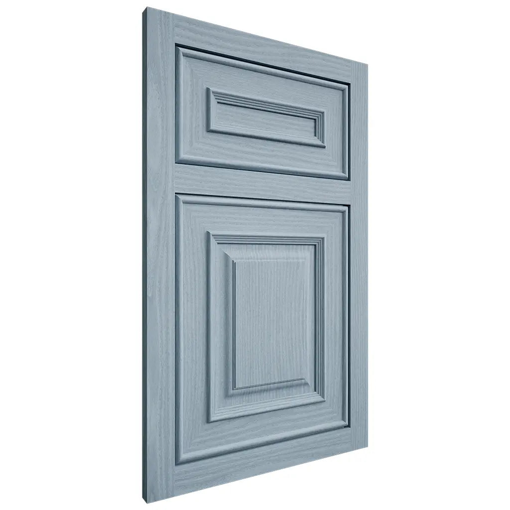Shiloh Cabinetry Flush Inset Portland White Oak Plain Cut Sky Door