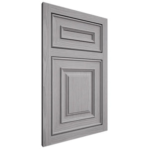 Shiloh Cabinetry Flush Inset Portland White Oak Plain Cut Stratus Door