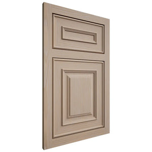 Shiloh Cabinetry Flush Inset Portland White Oak Plain Cut Straw Door