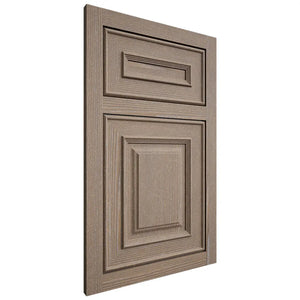 Shiloh Cabinetry Flush Inset Portland White Oak Quarter Sawn Almond Door