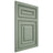 Shiloh Cabinetry Flush Inset Portland White Oak Quarter Sawn Moss Door