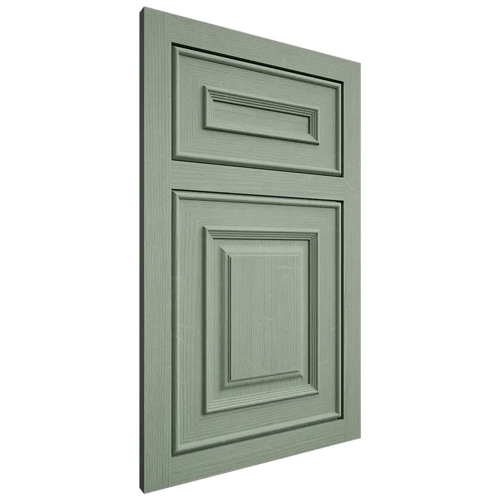 Shiloh Cabinetry Flush Inset Portland White Oak Quarter Sawn Moss Door