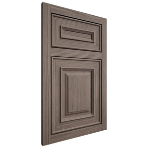 Shiloh Cabinetry Flush Inset Portland White Oak Rift Cut Clay Door