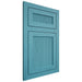 Shiloh Cabinetry Flush Inset Reeded Malibu Alder Plain Cut Aqua Door
