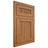 Shiloh Cabinetry Flush Inset Reeded Malibu Alder Plain Cut Caramel Door