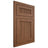 Shiloh Cabinetry Flush Inset Reeded Malibu Alder Plain Cut Cola Door