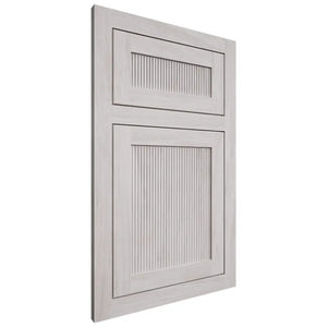 Shiloh Cabinetry Flush Inset Reeded Malibu Alder Plain Cut Cotton Door