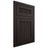 Shiloh Cabinetry Flush Inset Reeded Malibu Alder Plain Cut Espresso Door