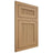 Shiloh Cabinetry Flush Inset Reeded Malibu Alder Plain Cut Natural Door
