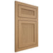 Shiloh Cabinetry Flush Inset Reeded Malibu Alder Plain Cut Natural Door