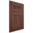 Shiloh Cabinetry Flush Inset Reeded Malibu Cherry Plain Cut Bourbon Door