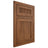 Shiloh Cabinetry Flush Inset Reeded Malibu Cherry Plain Cut Carob Door