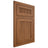 Shiloh Cabinetry Flush Inset Reeded Malibu Cherry Plain Cut Coffee Door