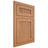 Shiloh Cabinetry Flush Inset Reeded Malibu Cherry Plain Cut Natural Door