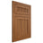 Shiloh Cabinetry Flush Inset Reeded Malibu Hickory Plain Cut Chestnut Door