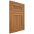 Shiloh Cabinetry Flush Inset Reeded Malibu Hickory Plain Cut Medium Door