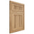 Shiloh Cabinetry Flush Inset Reeded Malibu Hickory Plain Cut Natural Door