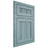Shiloh Cabinetry Flush Inset Reeded Malibu Hickory Plain Cut Sky Door