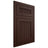 Shiloh Cabinetry Flush Inset Reeded Malibu Maple Plain Cut Cocoa Door