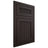 Shiloh Cabinetry Flush Inset Reeded Malibu Maple Plain Cut Espresso Door