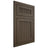 Shiloh Cabinetry Flush Inset Reeded Malibu Maple Plain Cut Perfect Brown Door