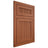 Shiloh Cabinetry Flush Inset Reeded Malibu Maple Plain Cut Spice Door