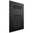 Shiloh Cabinetry Flush Inset Reeded Malibu Paintable Black Door