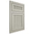 Shiloh Cabinetry Flush Inset Reeded Malibu Paintable Clary Sage Door