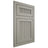 Shiloh Cabinetry Flush Inset Reeded Malibu Paintable Evergreen Fog Door