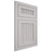 Shiloh Cabinetry Flush Inset Reeded Malibu Paintable Light French Gray Door