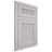 Shiloh Cabinetry Flush Inset Reeded Malibu Paintable Mindful Gray Door