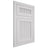 Shiloh Cabinetry Flush Inset Reeded Malibu Paintable Polar Door