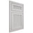Shiloh Cabinetry Flush Inset Reeded Malibu Paintable Repose Gray Door