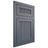 Shiloh Cabinetry Flush Inset Reeded Malibu Paintable Slate Tile Door